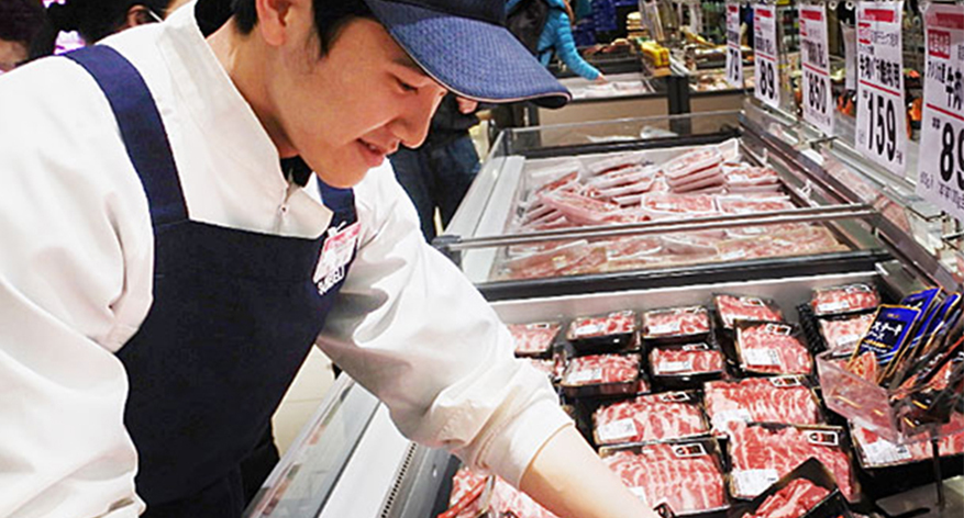 精肉部門のお仕事風景